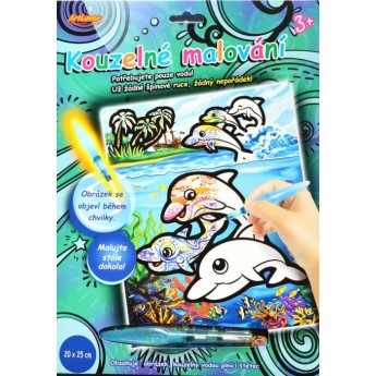 Kouzelné malování vodou - Delfíni