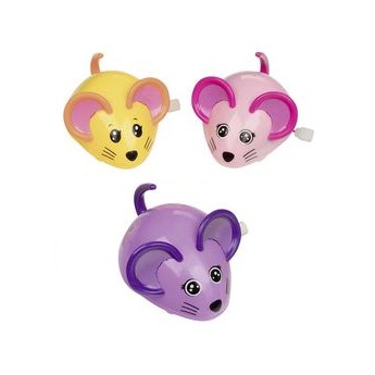 Hračky na natažení – Myšky - růžová, fialová, žlutá