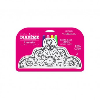 Princeznovská čelenka k vymalování