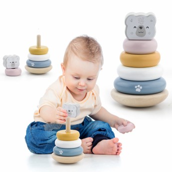 Viga PolarB Dřevěná pyramida Lední medvěd