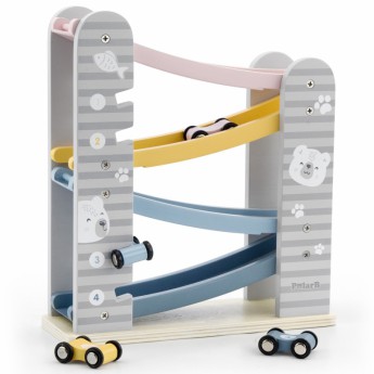 Viga Dřevěná dráha s autíčky