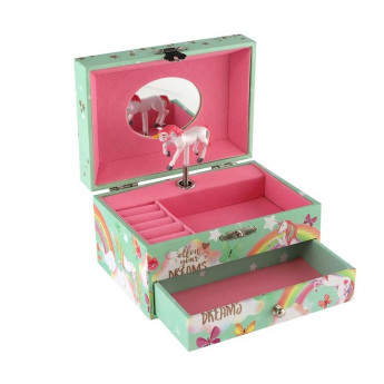 Hrací skříňka šperkovnice Jednorožec