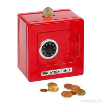 Goki Pokladnička plechová trezor