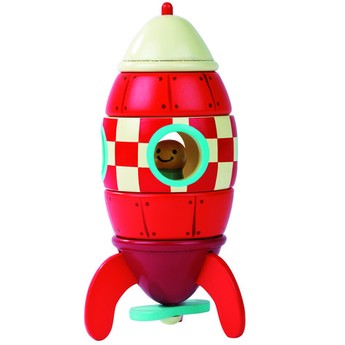 Janod Skládací magnetická raketa