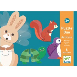 Djeco Duo puzzle Zvířátka v pohybu