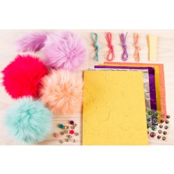 Přívěsky, roztomilé chlupaté koule