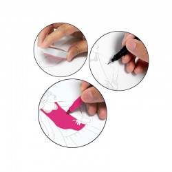 Razítka pro děti Převlékací panenky - Večerní šaty