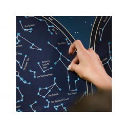 Poppik Samolepkový plakát Mapa hvězd