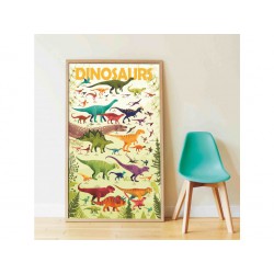 Poppik Vzdělávací samolepkový plakát Dinosauři