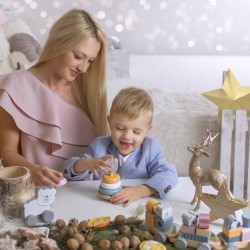 Viga PolarB Dřevěná pyramida Lední medvěd