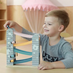 Viga Dřevěná dráha s autíčky