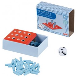 Goki Mini karetní hra v krabičce od sirek - Šťastná šestka