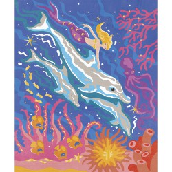 Janod Atelier Sada Maxi Malování s čísly Delfíni