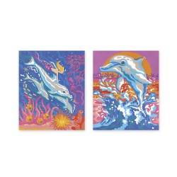 Janod Atelier Sada Maxi Malování s čísly Delfíni
