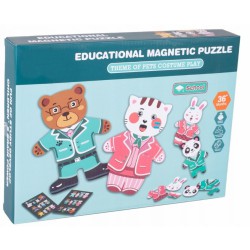 Tulimi Výukové magnetické puzzle, Medvědi rodinka