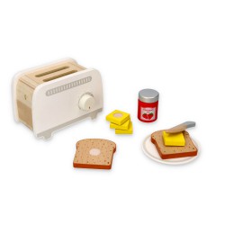 Lelin Dřevěný toaster, šedý