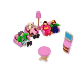 Lelin Nábytek pro panenky - Obývací pokoj