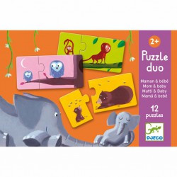 Djeco Puzzle duo Najdi mládě