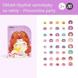 MiDeer Dětské třpytivé samolepky na nehty - Princeznina párty - 180ks