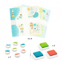 Djeco Razítkovací set Auta