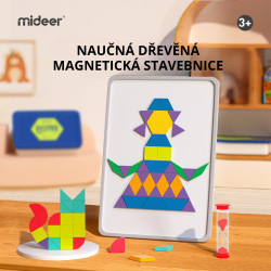 MiDeer Magnetická stavebnice geometrické tvary 250 ks