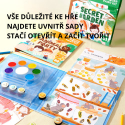 MiDeer Kreativní sada prstového malování - Párty zvířátek