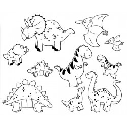 Dětská razítka velká Dinosauři