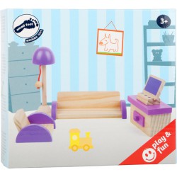 Nábytek pro panenky - Obývací pokoj 5 dílů