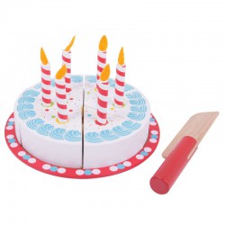 BigJigs Krájecí narozeninový dort