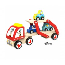 Disney Dřevěný Goofyho tahač s autíčky